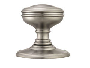 Delamain Plain Concealed Fix Mortice Door Knob, Satin Chrome (Sold In Pairs)