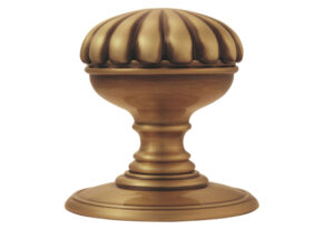 Delamain Flower Concealed Fix Mortice Door Knob, Florentine Bronze (Sold In Pairs)