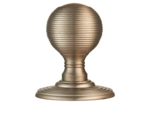 Delamain Reeded Concealed Fix Mortice Door Knob, Satin Nickel (Sold In Pairs)