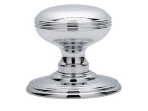 Delamain Ringed Concealed Fix Mortice Door Knob, Polished Chrome (Sold In Pairs)