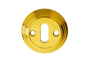 Delamain Standard Profile Escutcheon, Polished Brass