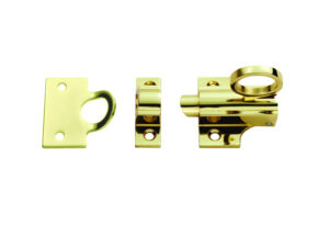 Fan Light Window Catches, Polished Brass