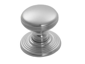 Fingertip Delamain Ringed Cupboard Knob (28Mm Or 35Mm), Polished Chrome