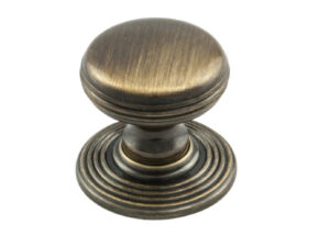 Fingertip Delamain Ringed Cupboard Knob (28Mm Or 35Mm), Florentine Bronze