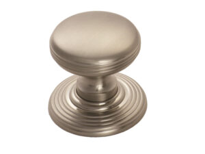 Fingertip Delamain Ringed Cupboard Knob (28Mm Or 35Mm), Satin Nickel