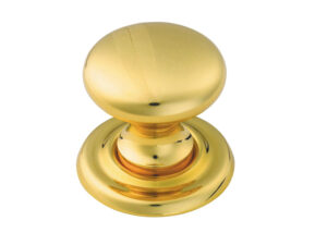 Fingertip Classical Victorian Cupboard Knob (25Mm, 32Mm Or 36Mm), Polished Brass