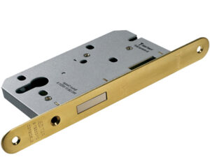 Eurospec Din Euro Profile Deadlock (Contract), Satin Stainless Steel Or Pvd Stainless Brass Finish