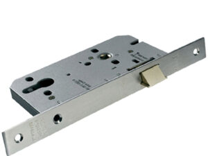 Eurospec Din Euro Profile Nightlatch (Contract), Satin Stainless Steel Or Pvd Stainless Brass Finish