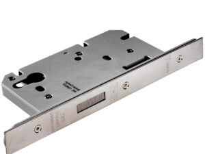 Eurospec Din Euro Profile Deadlock (Architectural), Satin Stainless Steel Finish Standard (With Optional Extra Finish Face Plates)