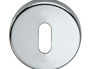 Dnd Round Standard Profile Escutcheon, Polished Chrome Or Satin Chrome