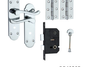 Lever On Back Plate Bathroom Set