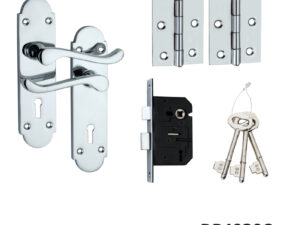 Lever On Back Plate Lock Set