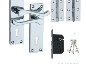 Lever On Back Plate Lock Set