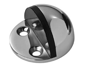 Eurospec Floor Mounted Shielded Door Stop, Polished Or Satin Stainless Steel