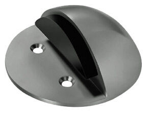 Eurospec Large Floor Mounted Shielded Door Stop, Polished Or Satin Stainless Steel