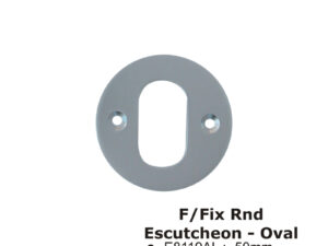 F/Fix Rnd Escutcheon - Oval -50Mm