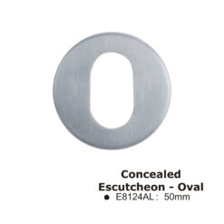 Concealed Escutcheon - Oval -50Mm