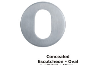 Concealed Escutcheon - Oval -50Mm