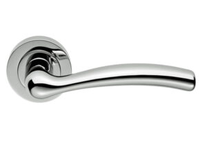 Manital Easy Polished Chrome, Satin Chrome Or Polished Brass Door Handles (Sold In Pairs)