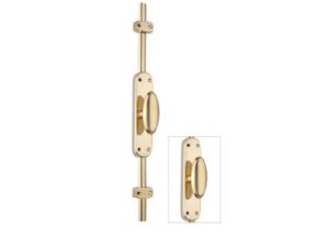 Oval Knob Locking Espagnolette Bolt Or Cremone Bolt - Eb100Pb - Upto 9'