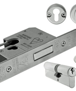 Eurospec Insurance Rated (Complete Set) Bs Euro Profile Cylinder Deadlocks - Silver Finish