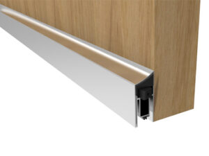 Eurospec Intumescent Top 37Db (Mortice) Drop Down Seal (Various Lengths), Satin Anodised Aluminium