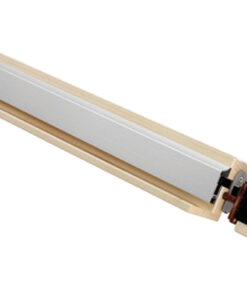 Eurospec Intumescent Surface 37Db Drop Down Seal (Various Lengths), Satin Anodised Aluminium