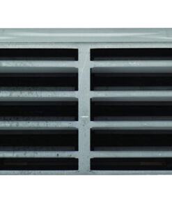 Eurospec Intumescent Air Transfer Vent Grille (Various Sizes), Silver