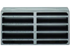 Eurospec Intumescent Air Transfer Vent Grille (Various Sizes), Silver