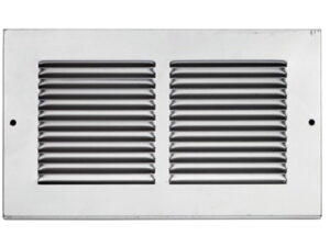 Eurospec Louvre Grills For Intumescent Air Transfer Grilles (Various Sizes), Silver