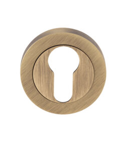 Euro Profile Escutcheon, Antique Brass