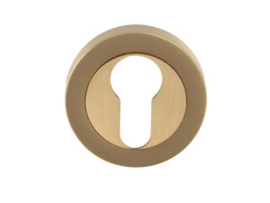 Euro Profile Escutcheon, Satin Brass