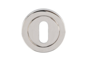 Serozzetta Standard Profile Escutcheons, Polished Nickel