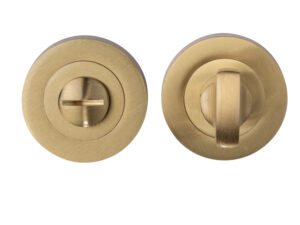 Bathroom Turn & Release, Satin Brass