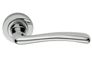 Manital Evia Polished Chrome, Satin Chrome Or Polished Brass Door Handles (Sold In Pairs)