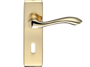 Zoo Hardware Fulton & Bray Arundel Door Handles On Backplate, Polished Brass (Sold In Pairs)