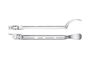 Zoo Hardware Fulton & Bray Spoon End Casement Stay (8", 10" Or 12"), Satin Chrome