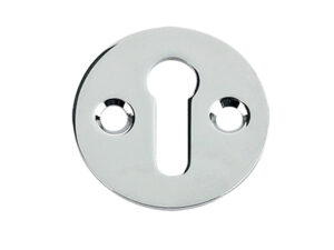 Zoo Hardware Fulton & Bray Standard Profile Victorian Escutcheon, Polished Chrome