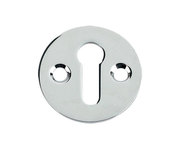 Zoo Hardware Fulton & Bray Standard Profile Victorian Escutcheon, Polished Chrome