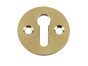 Zoo Hardware Fulton & Bray Standard Profile Victorian Escutcheon, Polished Brass