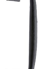 M Marcus Cranked Pull Handle (254Mm Or 305Mm), Smooth Black Iron -