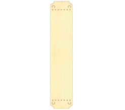 Fulton & Bray Cast Brass Art Nouveau Finger Plate (370Mm X 64Mm), Polished Brass