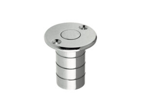 Zoo Hardware Fulton & Bray Dust Excluding Socket For Flush Bolts (Wood), Polished Chrome