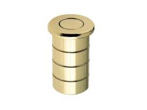 Zoo Hardware Fulton & Bray Dust Excluding Socket For Flush Bolts (Concrete), Polished Brass