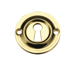 Zoo Hardware Fulton & Bray Standard Profile Escutcheon, Polished Brass