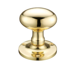 Zoo Hardware Fulton & Bray Oval Mortice Door Knobs, Polished Brass (Sold In Pairs)