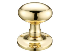 Zoo Hardware Fulton & Bray Oval Mortice Door Knobs, Polished Brass (Sold In Pairs)