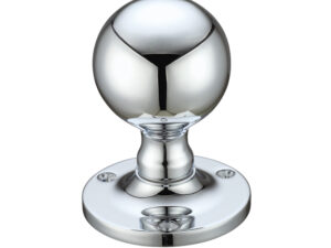 Zoo Hardware Fulton & Bray Ball Mortice Door Knobs, Polished Chrome - (Sold In Pairs)