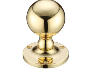 Zoo Hardware Fulton & Bray Ball Mortice Door Knobs, Polished Brass (Sold In Pairs)