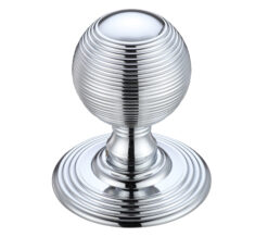 Zoo Hardware Fulton & Bray Ringed Mortice Door Knobs, Polished Chrome - (Sold In Pairs)